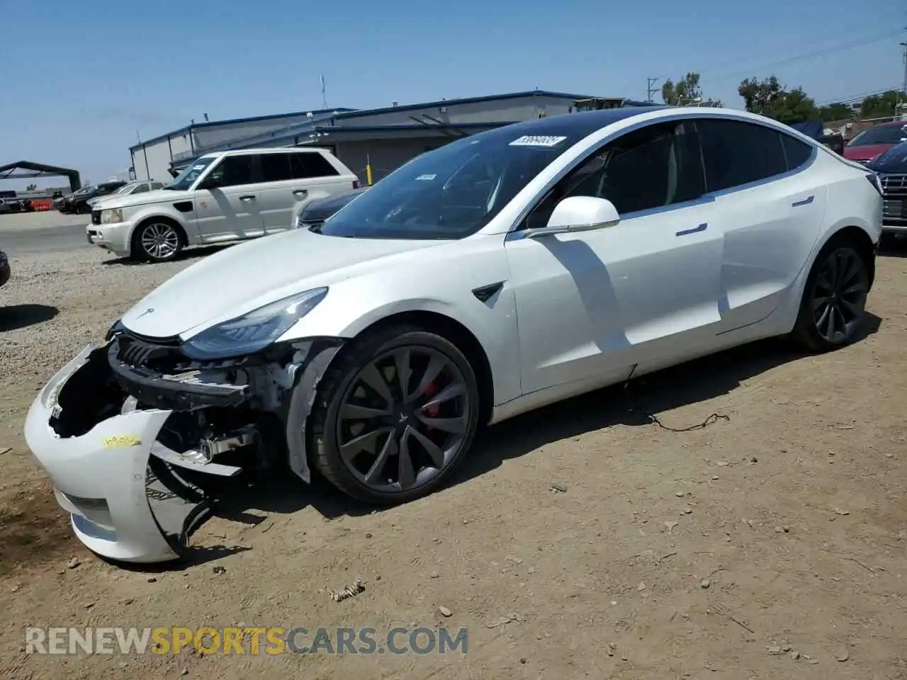 1 Photograph of a damaged car 5YJ3E1EC1LF736281 TESLA MODEL 3 2020