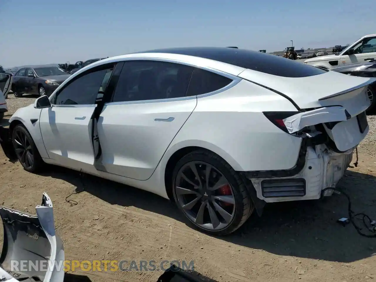 2 Photograph of a damaged car 5YJ3E1EC1LF736281 TESLA MODEL 3 2020