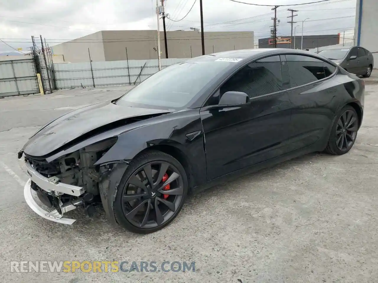 1 Photograph of a damaged car 5YJ3E1EC1LF746843 TESLA MODEL 3 2020