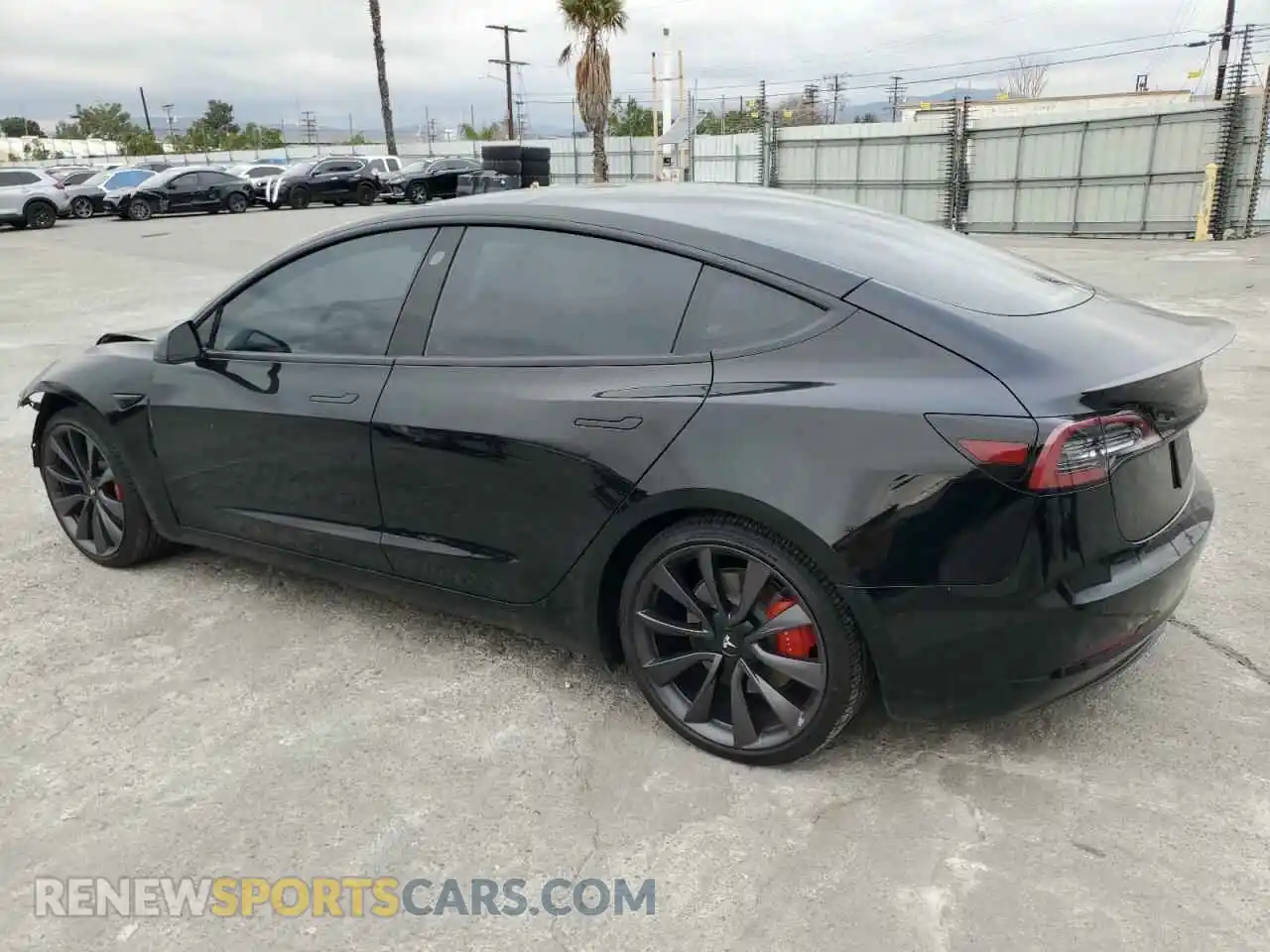 2 Photograph of a damaged car 5YJ3E1EC1LF746843 TESLA MODEL 3 2020