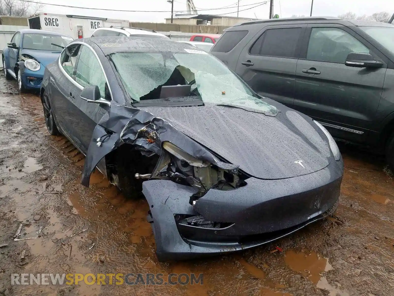 1 Photograph of a damaged car 5YJ3E1EC2LF602962 TESLA MODEL 3 2020