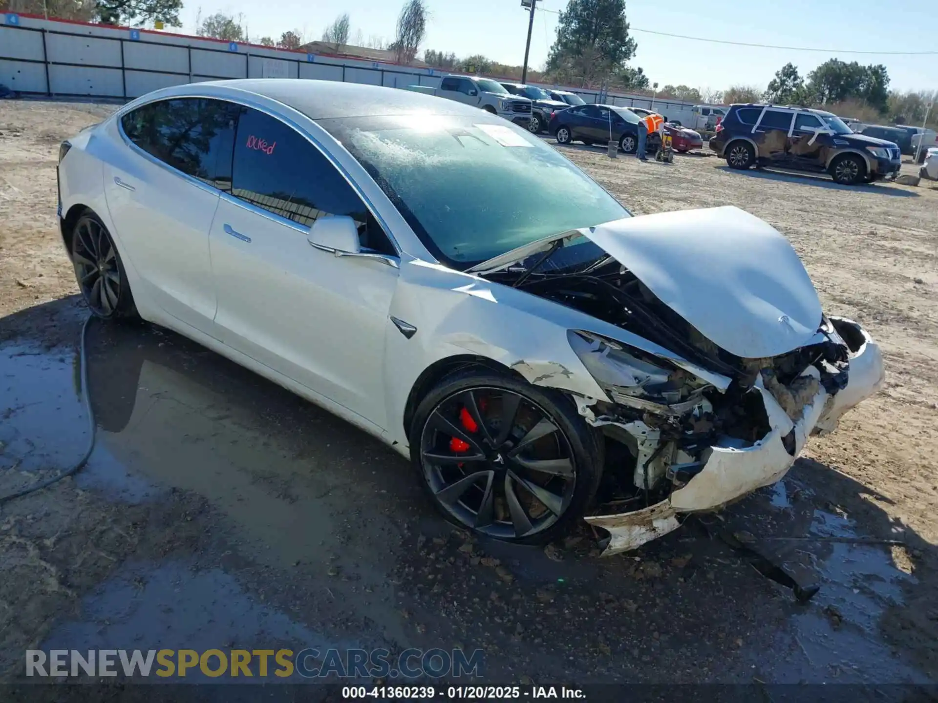 1 Фотография поврежденного автомобиля 5YJ3E1EC2LF623827 TESLA MODEL 3 2020