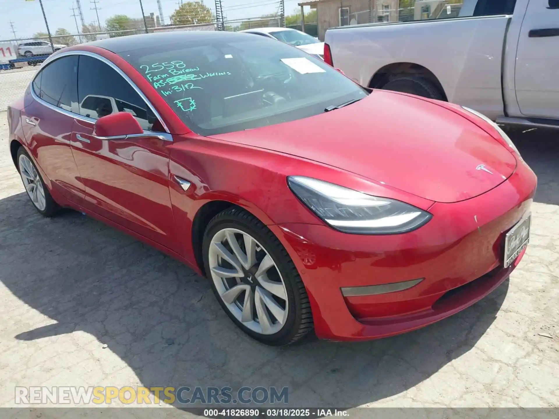 1 Photograph of a damaged car 5YJ3E1EC2LF647223 TESLA MODEL 3 2020