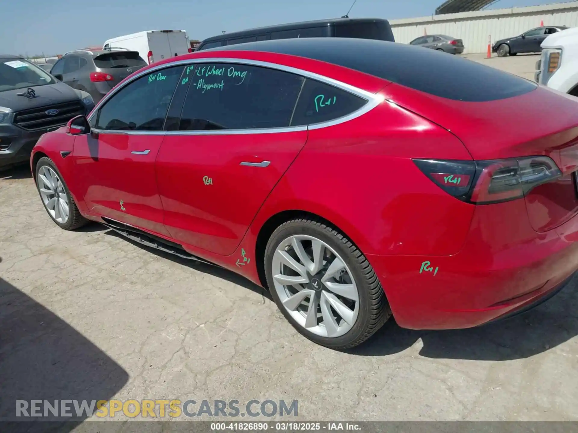 3 Photograph of a damaged car 5YJ3E1EC2LF647223 TESLA MODEL 3 2020
