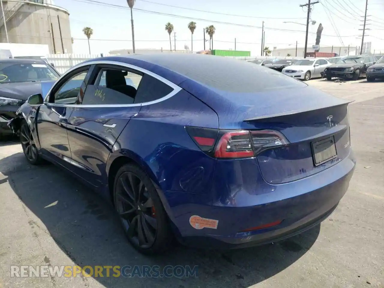 3 Photograph of a damaged car 5YJ3E1EC2LF651983 TESLA MODEL 3 2020