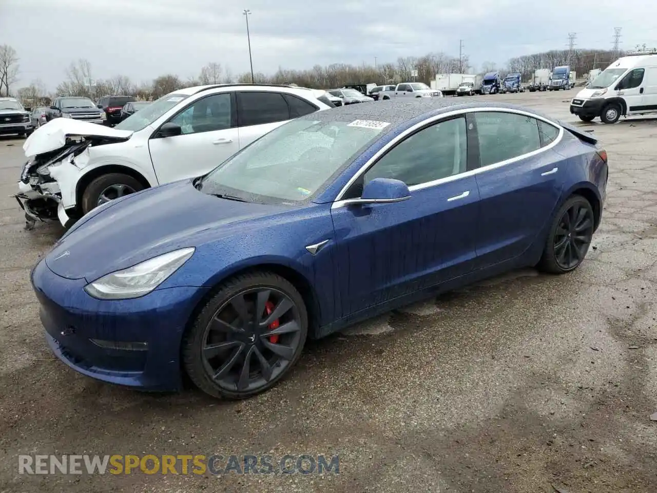 1 Photograph of a damaged car 5YJ3E1EC2LF669481 TESLA MODEL 3 2020