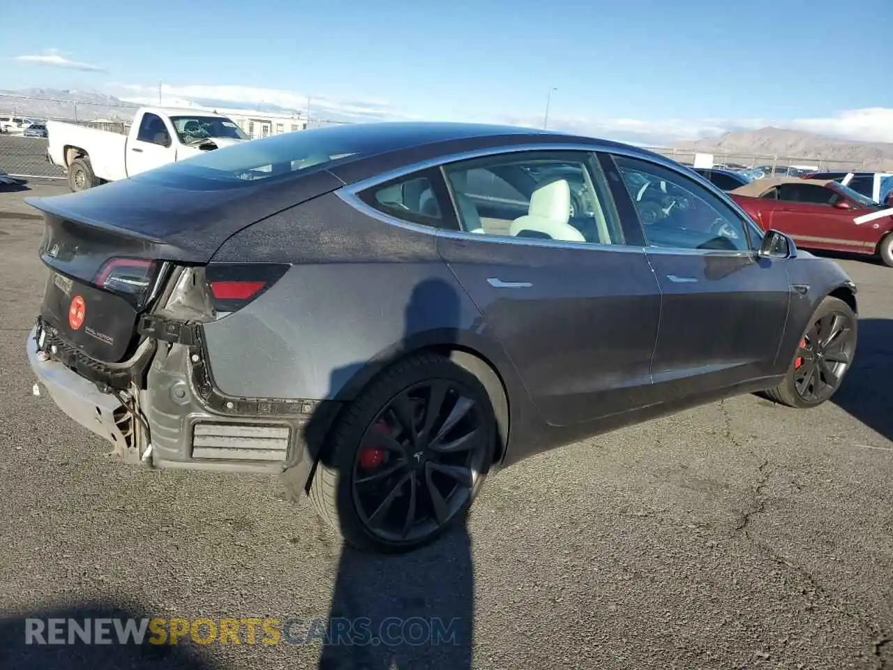 3 Photograph of a damaged car 5YJ3E1EC2LF742414 TESLA MODEL 3 2020
