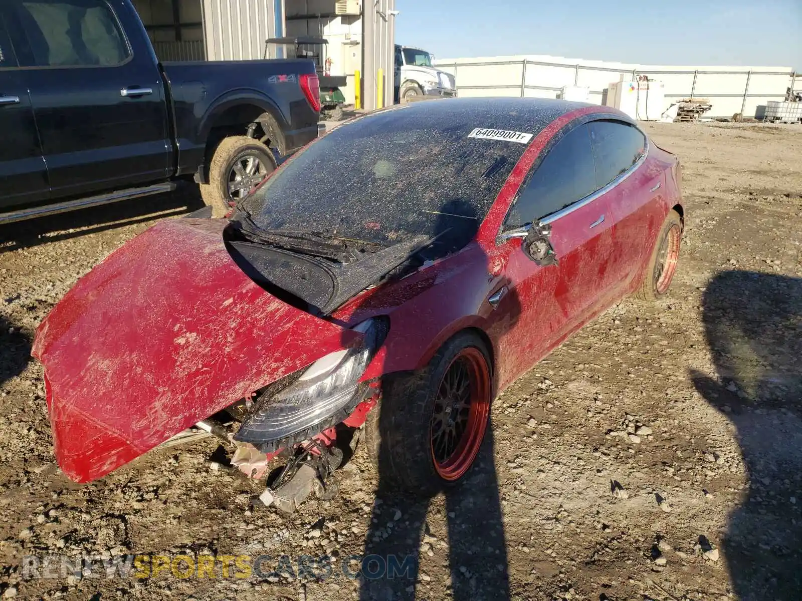 2 fotografías del automóvil dañado 5YJ3E1EC2LF791712 TESLA MODEL 3 2020