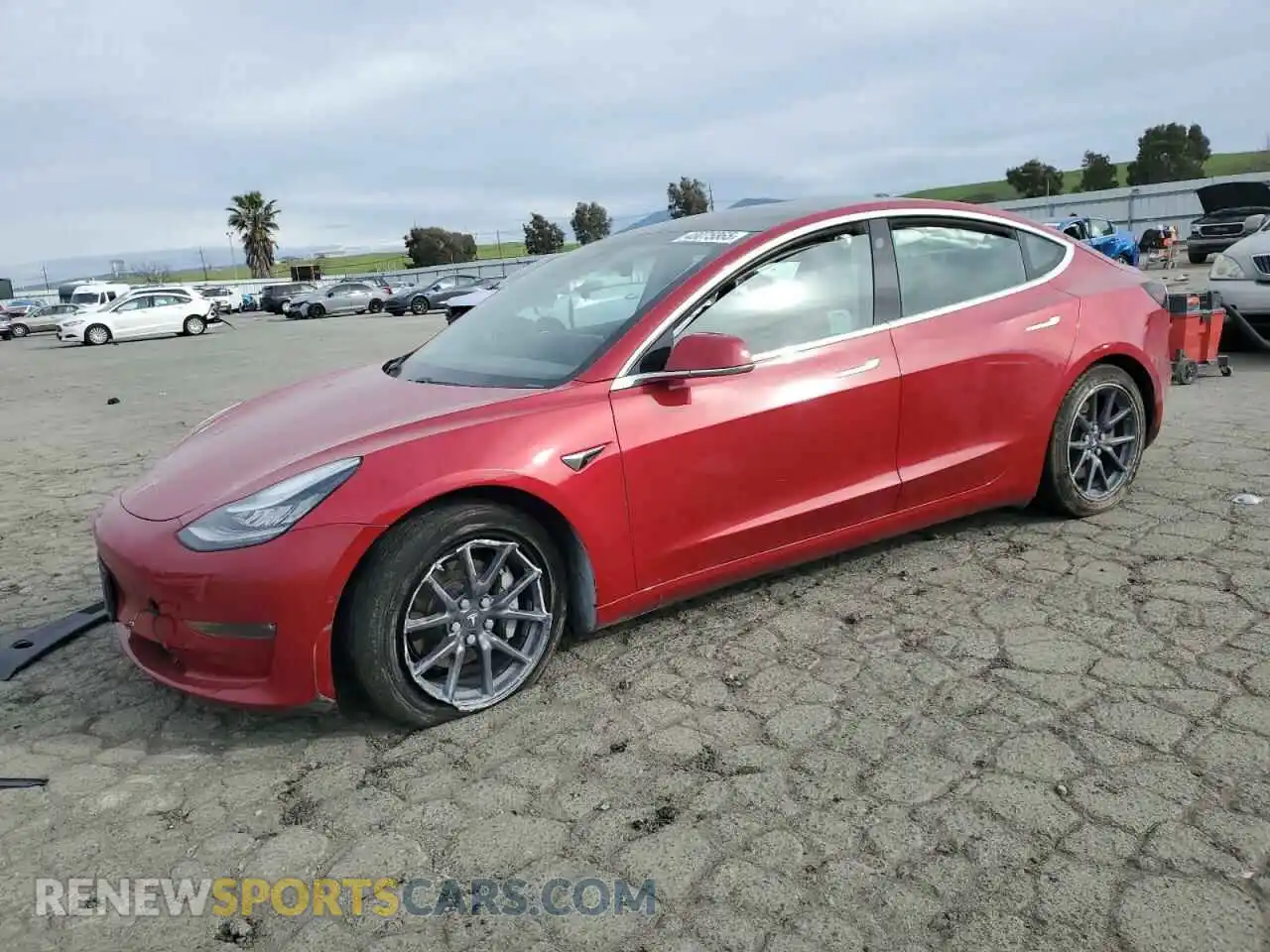 1 Photograph of a damaged car 5YJ3E1EC3LF601898 TESLA MODEL 3 2020