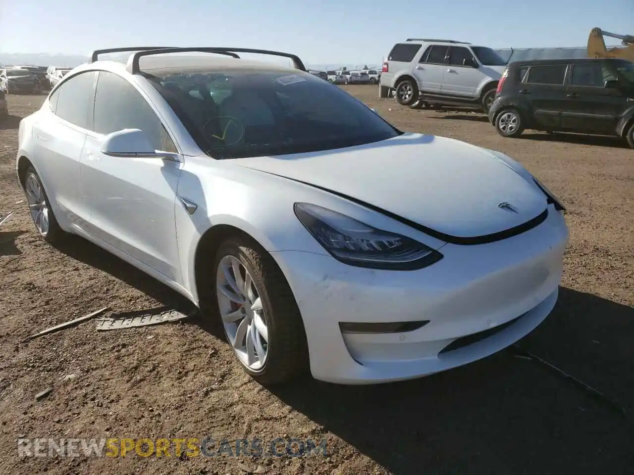 1 Photograph of a damaged car 5YJ3E1EC3LF603568 TESLA MODEL 3 2020