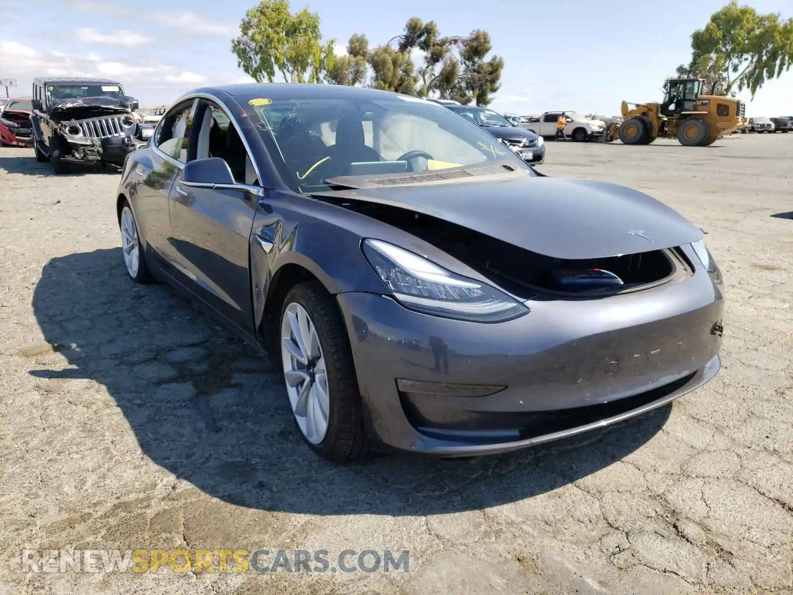 1 Photograph of a damaged car 5YJ3E1EC3LF627126 TESLA MODEL 3 2020