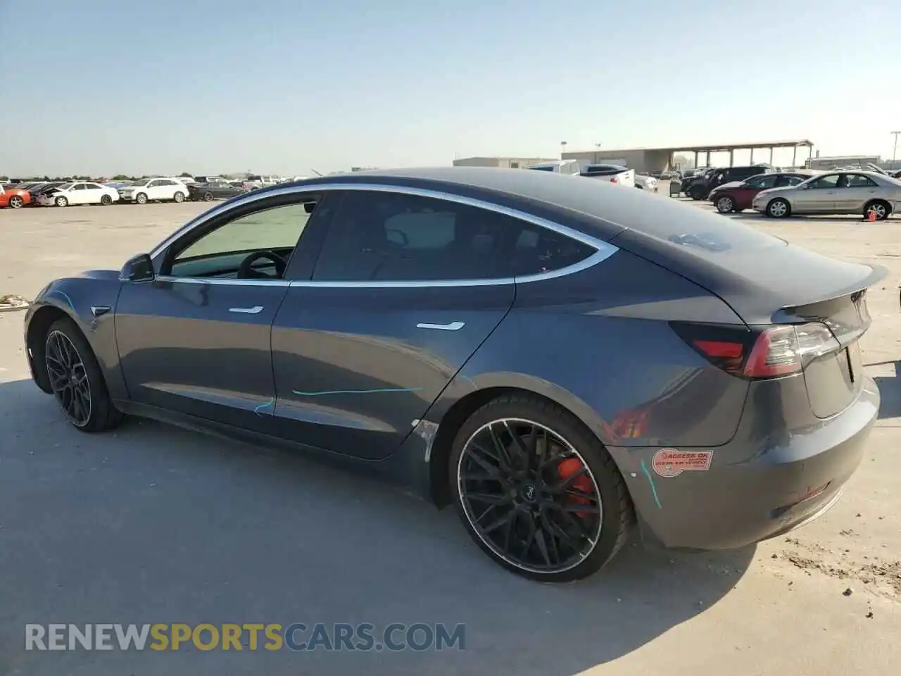2 Photograph of a damaged car 5YJ3E1EC3LF641009 TESLA MODEL 3 2020
