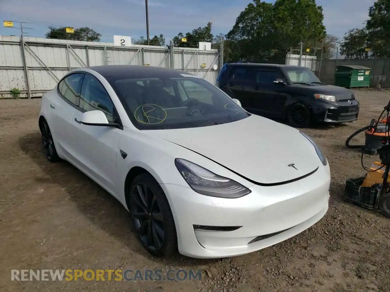 1 Фотография поврежденного автомобиля 5YJ3E1EC3LF714248 TESLA MODEL 3 2020