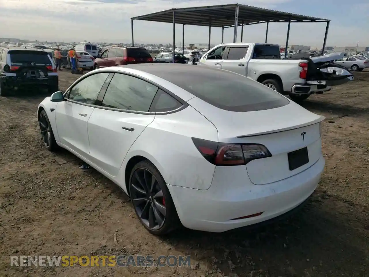 3 Фотография поврежденного автомобиля 5YJ3E1EC3LF714248 TESLA MODEL 3 2020