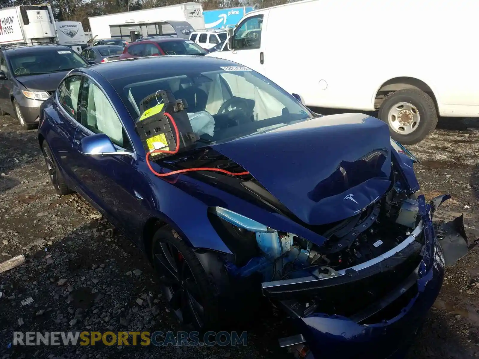 1 Photograph of a damaged car 5YJ3E1EC3LF796319 TESLA MODEL 3 2020