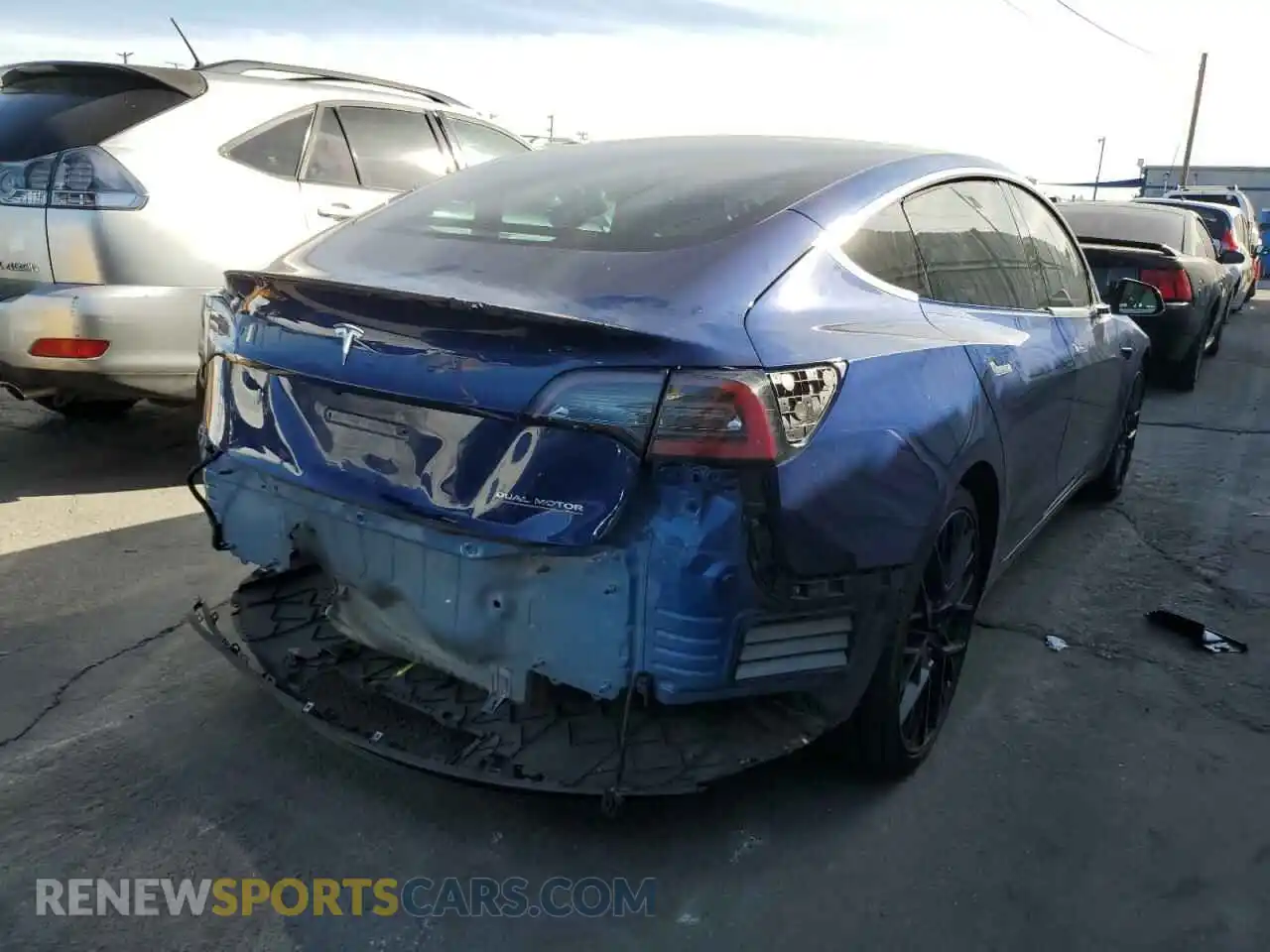 3 Photograph of a damaged car 5YJ3E1EC4LF624574 TESLA MODEL 3 2020