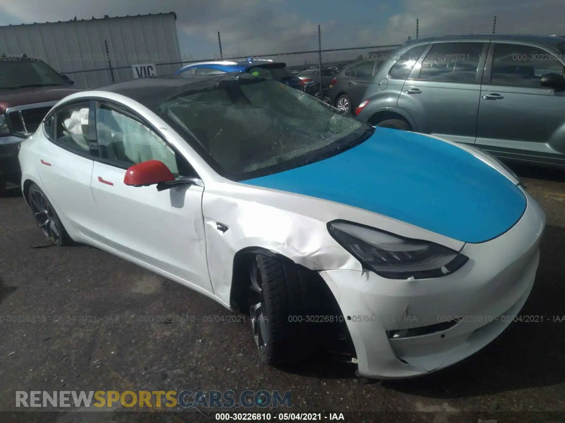 1 Photograph of a damaged car 5YJ3E1EC4LF624963 TESLA MODEL 3 2020