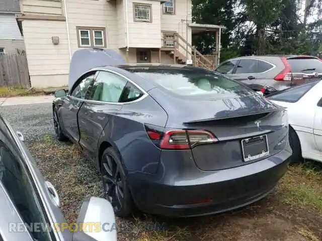 2 Photograph of a damaged car 5YJ3E1EC5LF603412 TESLA MODEL 3 2020