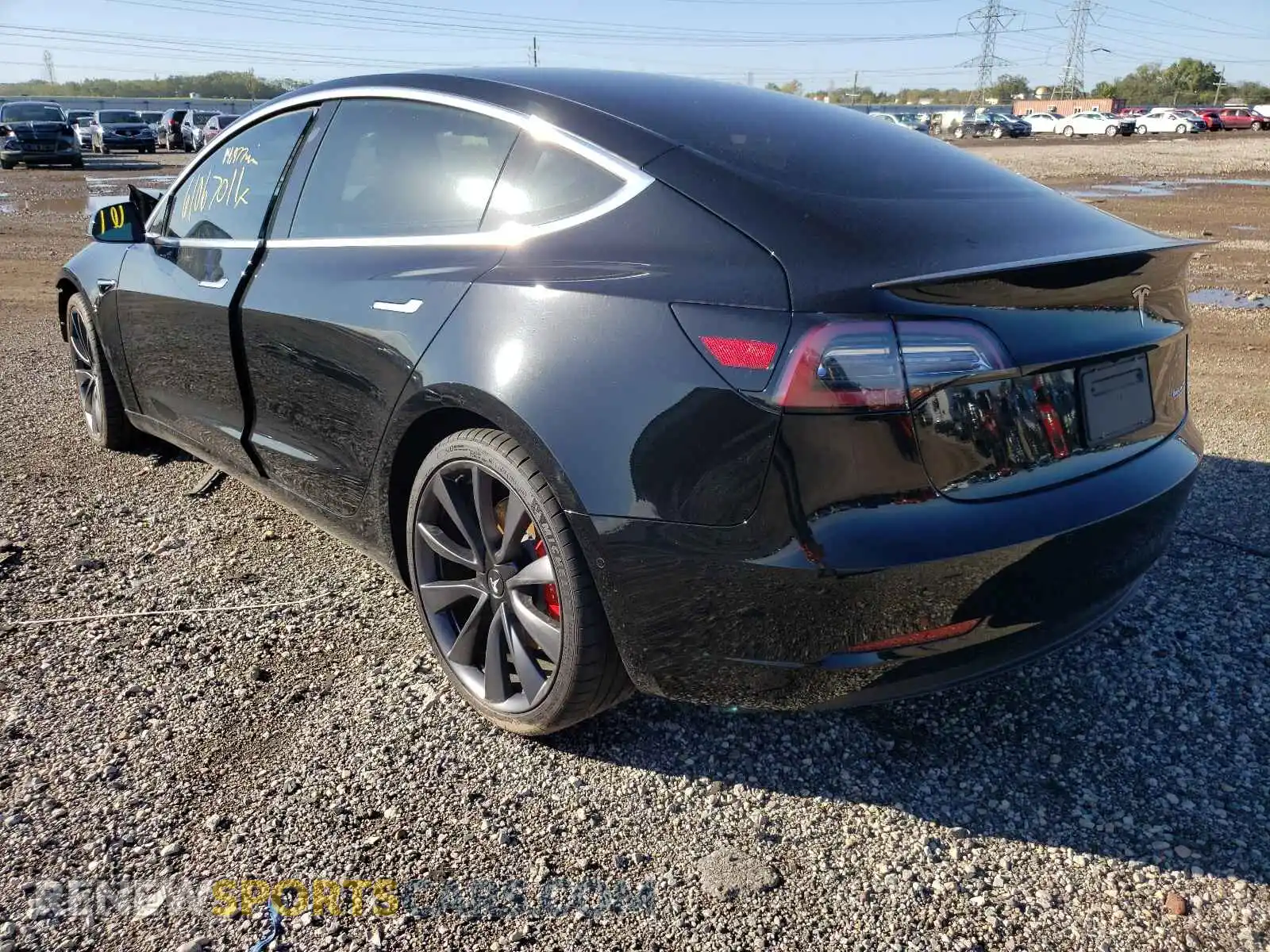 3 Photograph of a damaged car 5YJ3E1EC5LF713098 TESLA MODEL 3 2020