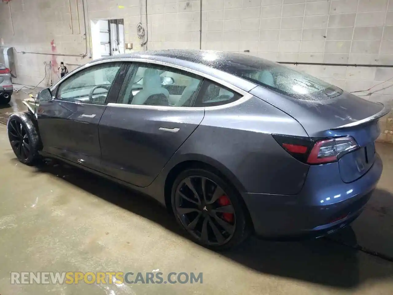 2 Photograph of a damaged car 5YJ3E1EC5LF714588 TESLA MODEL 3 2020