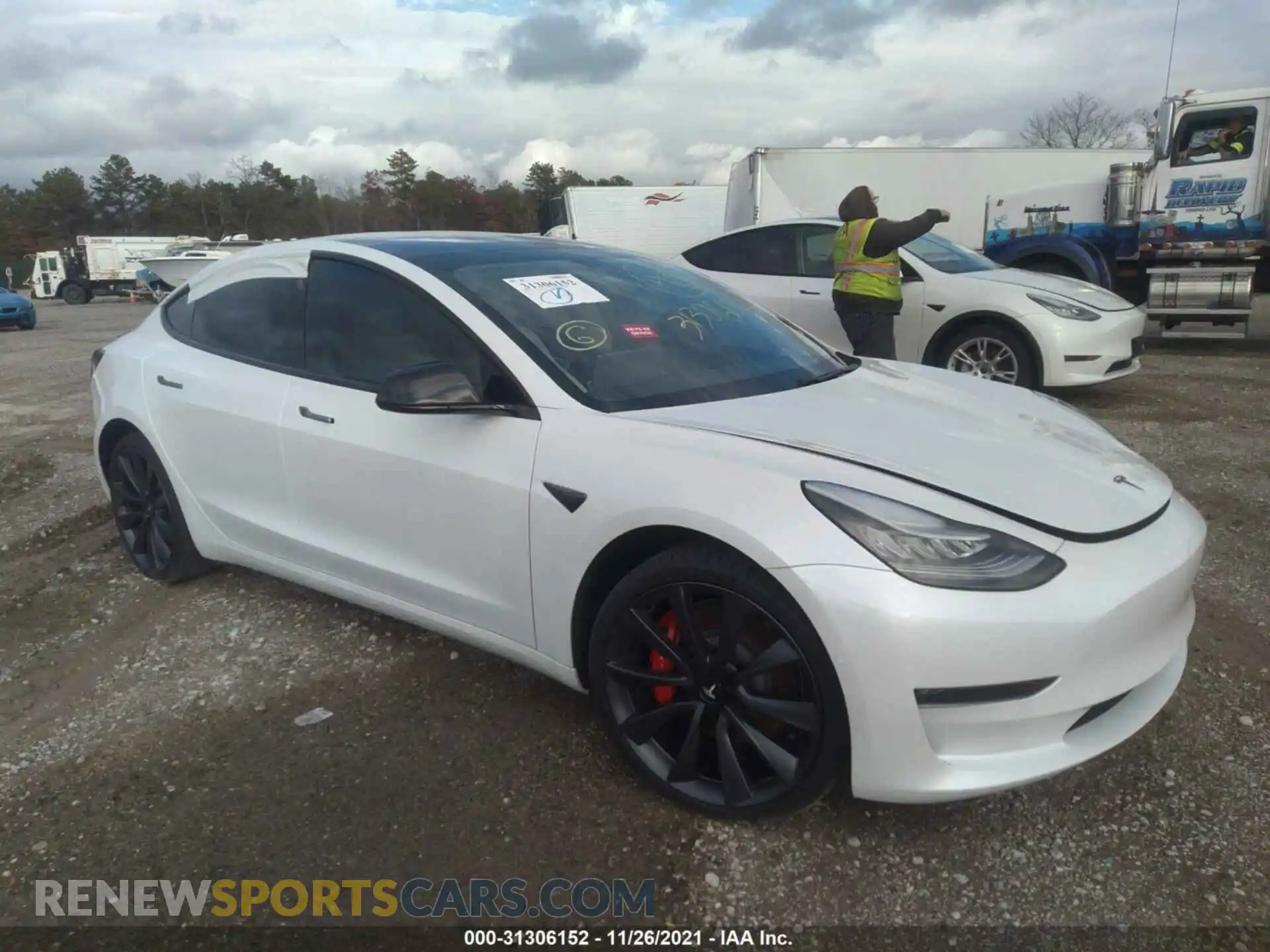 1 Photograph of a damaged car 5YJ3E1EC5LF720746 TESLA MODEL 3 2020