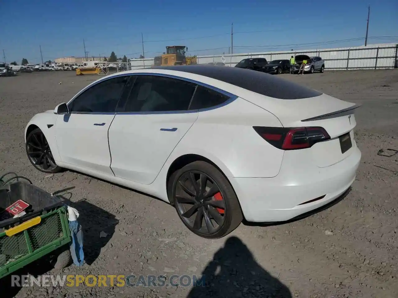 2 Photograph of a damaged car 5YJ3E1EC5LF805540 TESLA MODEL 3 2020