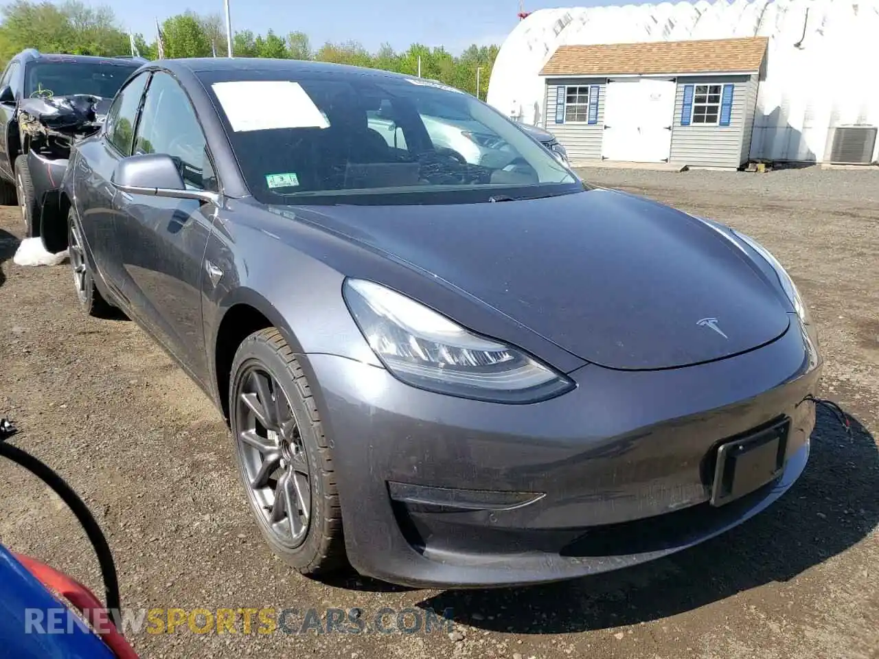 1 Photograph of a damaged car 5YJ3E1EC6LF586314 TESLA MODEL 3 2020