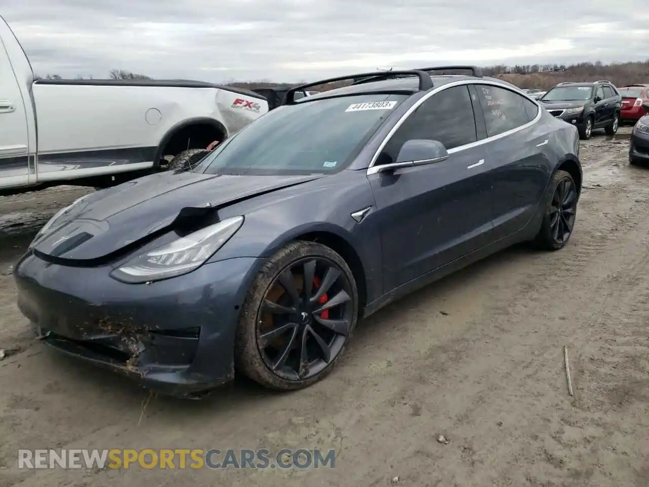 1 Photograph of a damaged car 5YJ3E1EC6LF602897 TESLA MODEL 3 2020