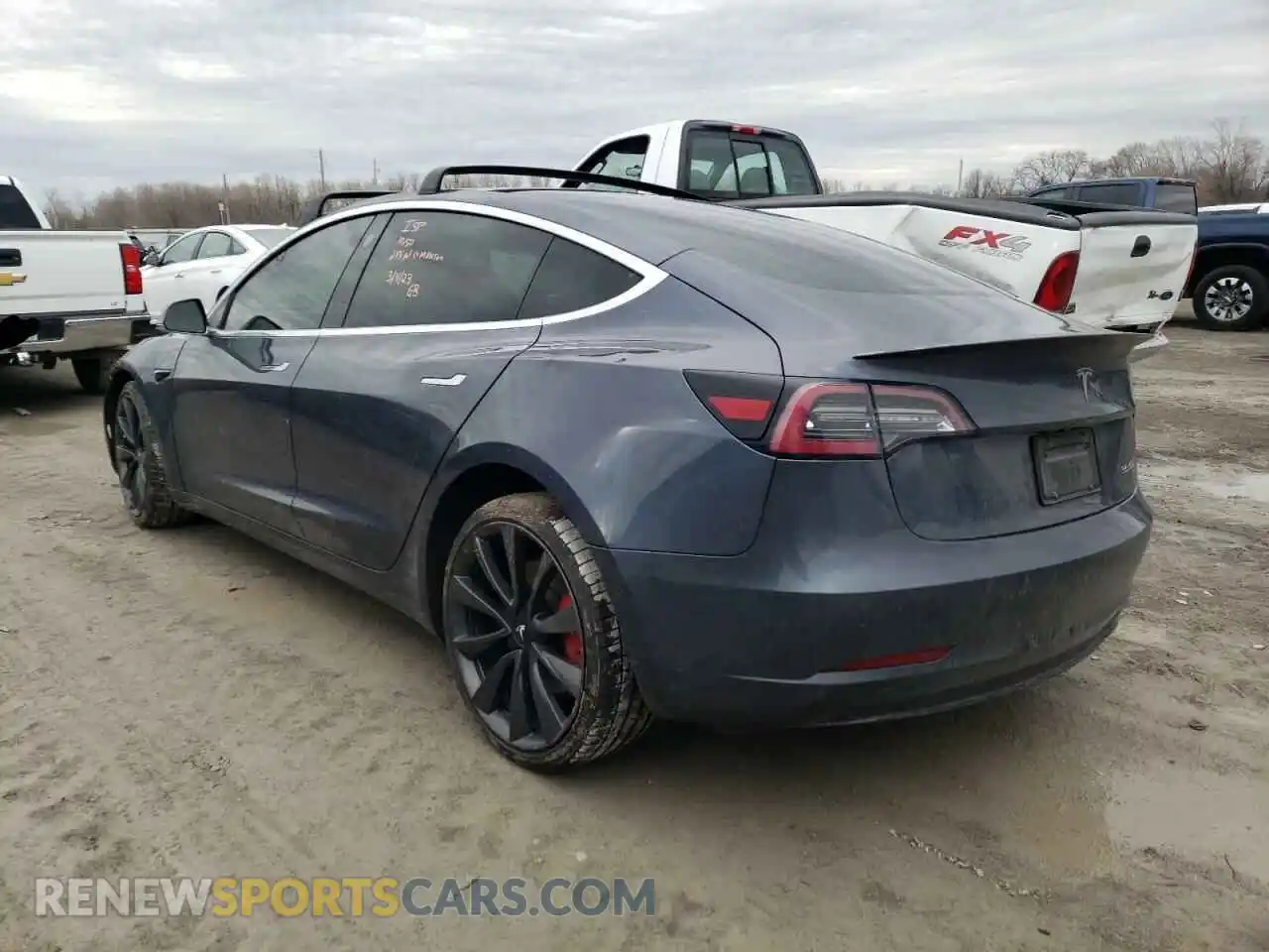 2 Photograph of a damaged car 5YJ3E1EC6LF602897 TESLA MODEL 3 2020