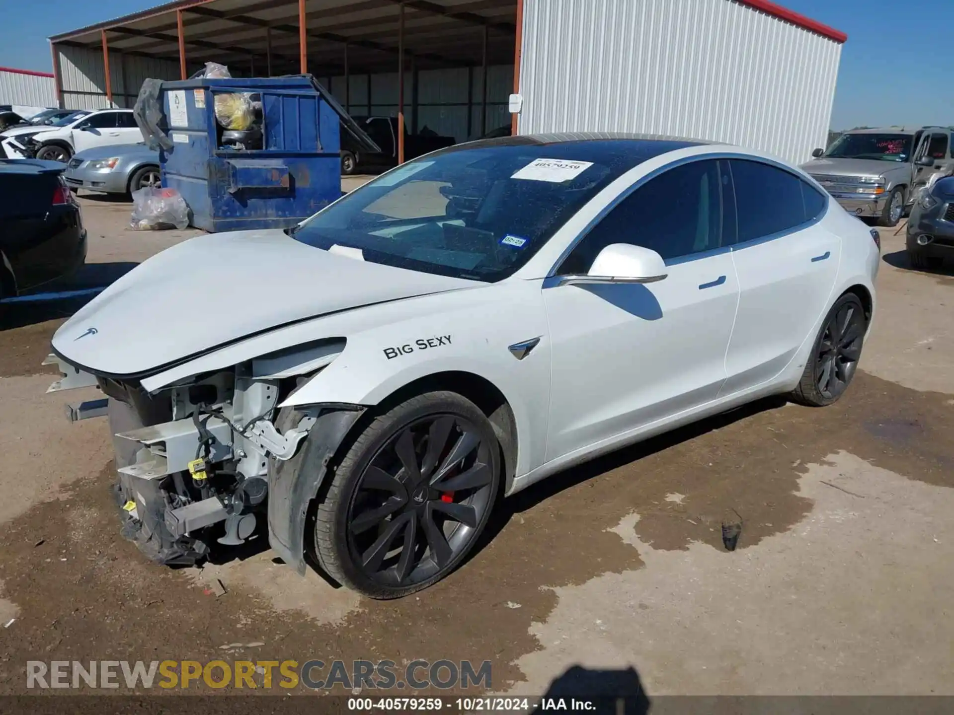 2 Photograph of a damaged car 5YJ3E1EC6LF623992 TESLA MODEL 3 2020
