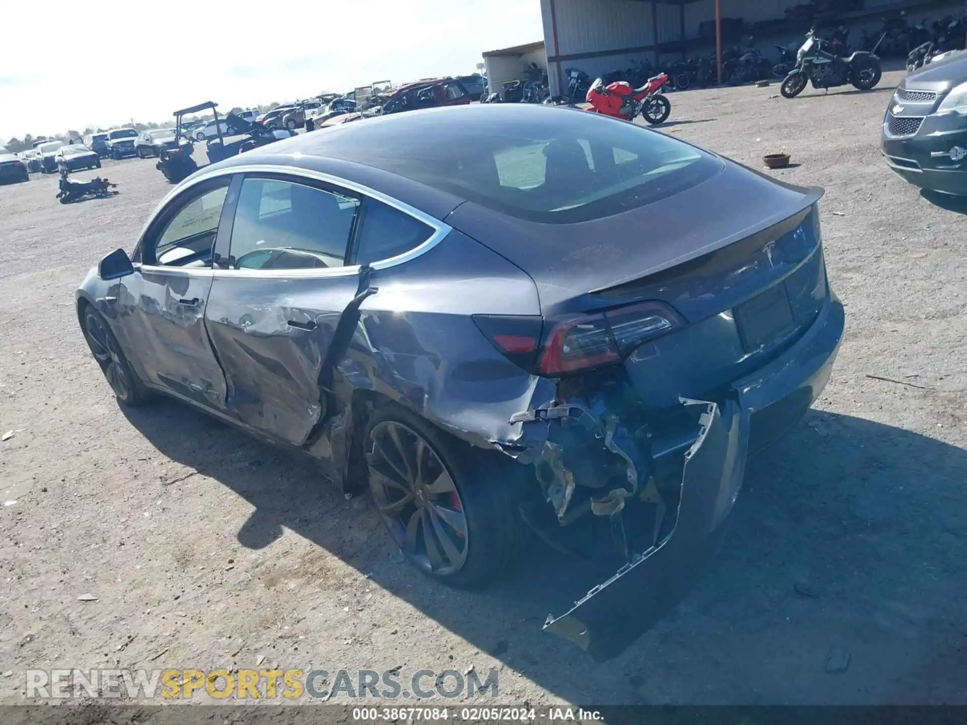 3 Photograph of a damaged car 5YJ3E1EC6LF646902 TESLA MODEL 3 2020