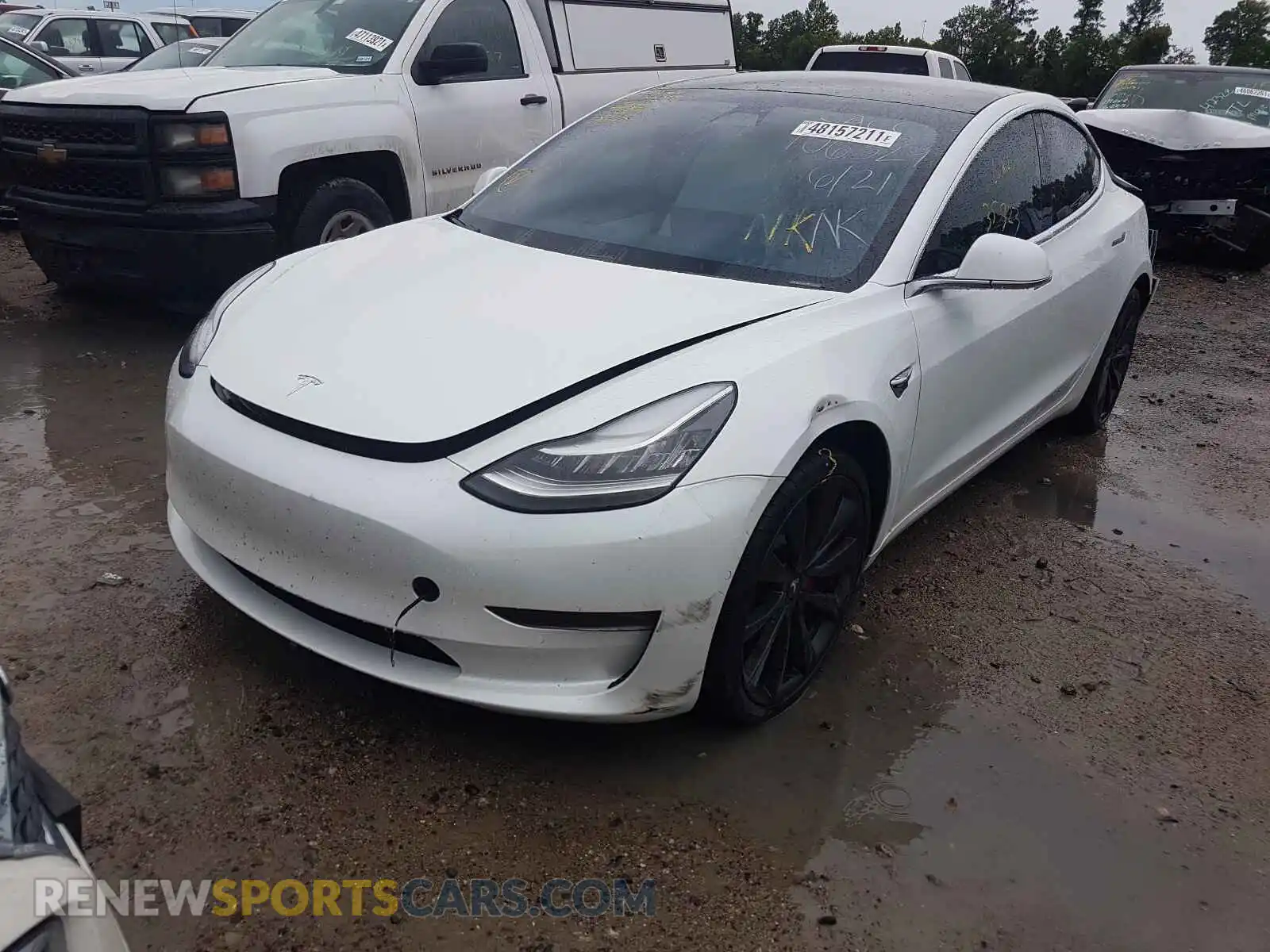 2 Photograph of a damaged car 5YJ3E1EC6LF715068 TESLA MODEL 3 2020