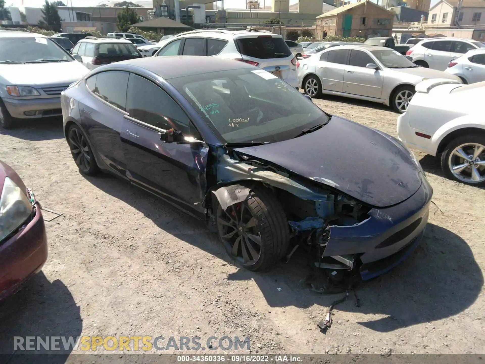 1 Photograph of a damaged car 5YJ3E1EC6LF742433 TESLA MODEL 3 2020