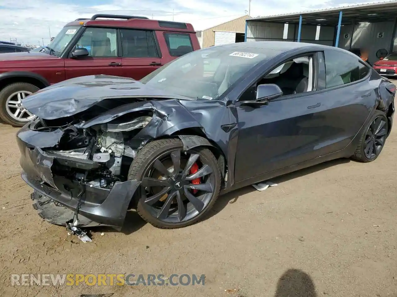 1 Photograph of a damaged car 5YJ3E1EC6LF805384 TESLA MODEL 3 2020