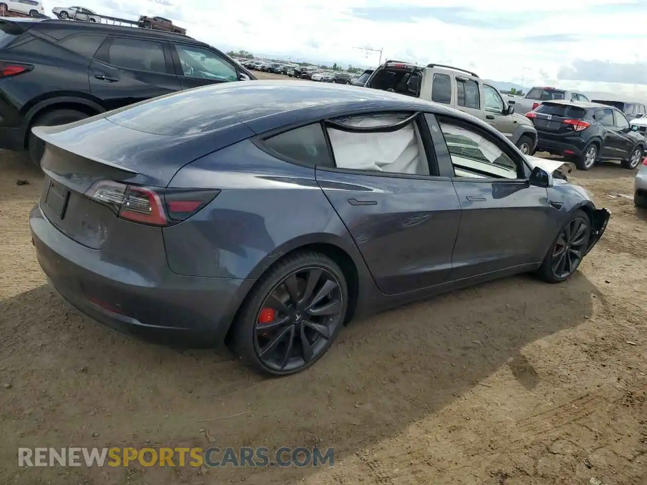 3 Photograph of a damaged car 5YJ3E1EC6LF805384 TESLA MODEL 3 2020