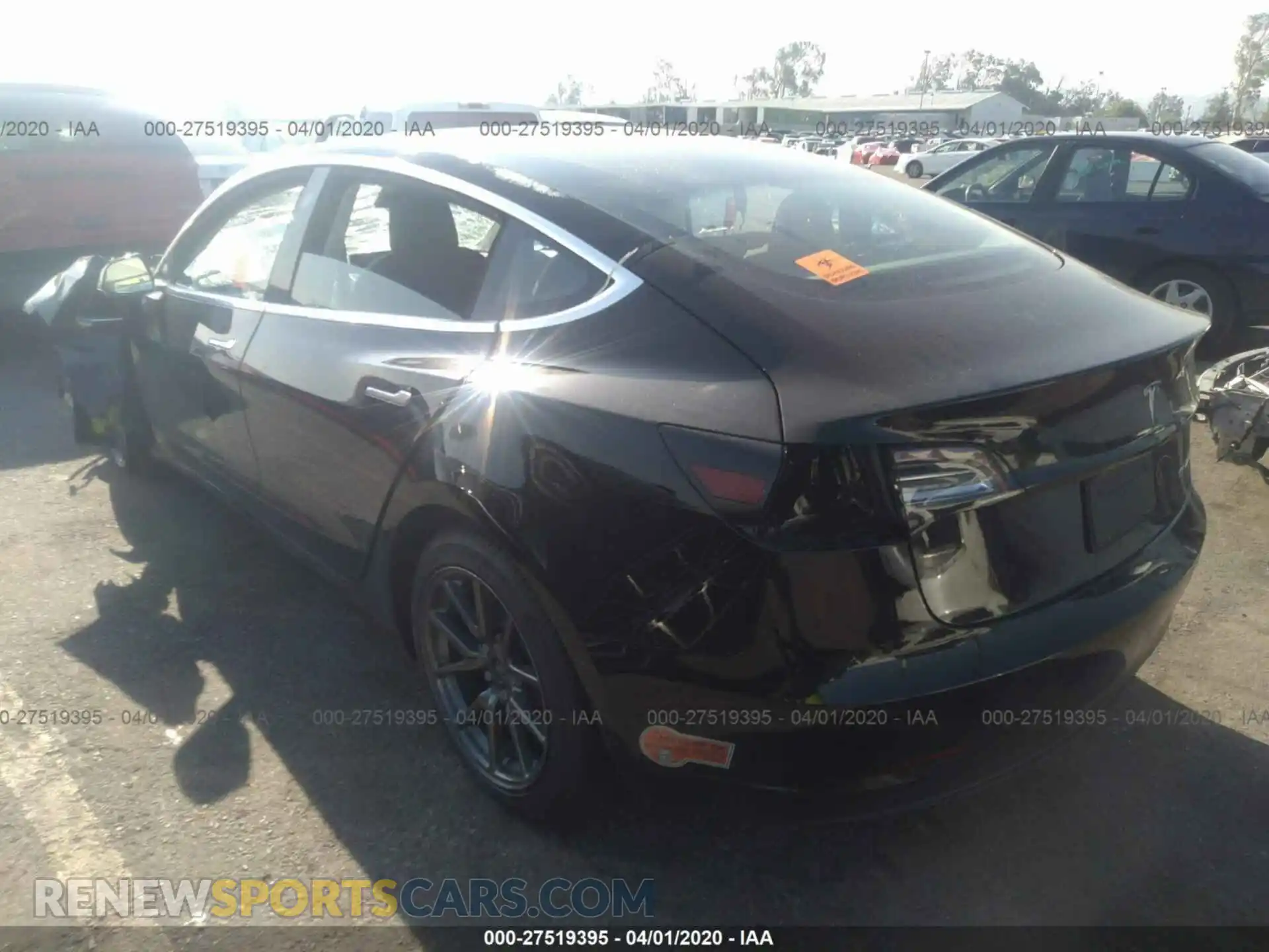 3 Photograph of a damaged car 5YJ3E1EC7LF601290 TESLA MODEL 3 2020