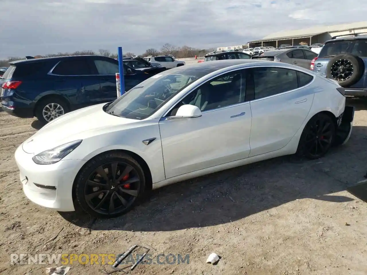 1 Photograph of a damaged car 5YJ3E1EC7LF714348 TESLA MODEL 3 2020