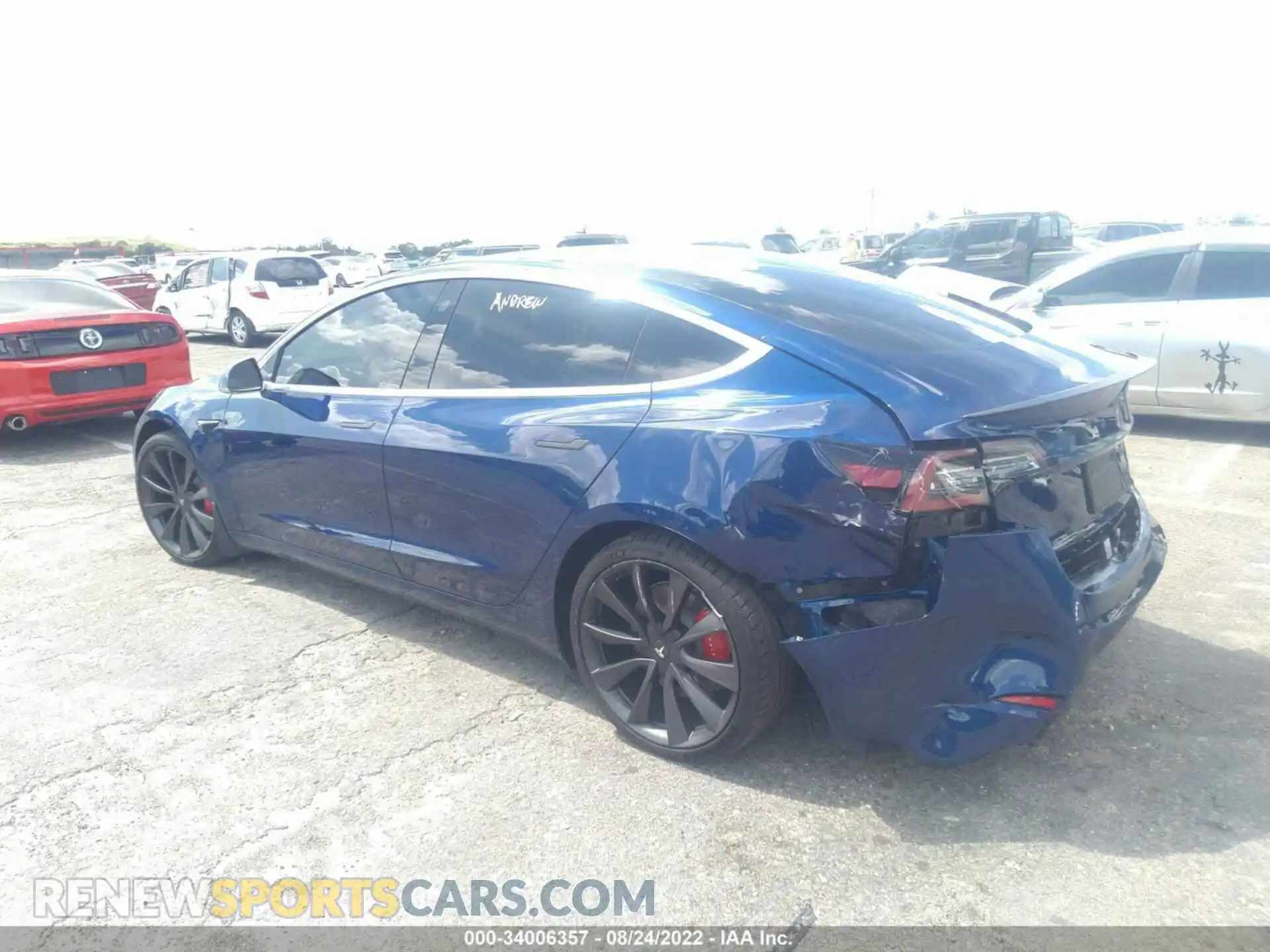 3 Photograph of a damaged car 5YJ3E1EC8LF669422 TESLA MODEL 3 2020