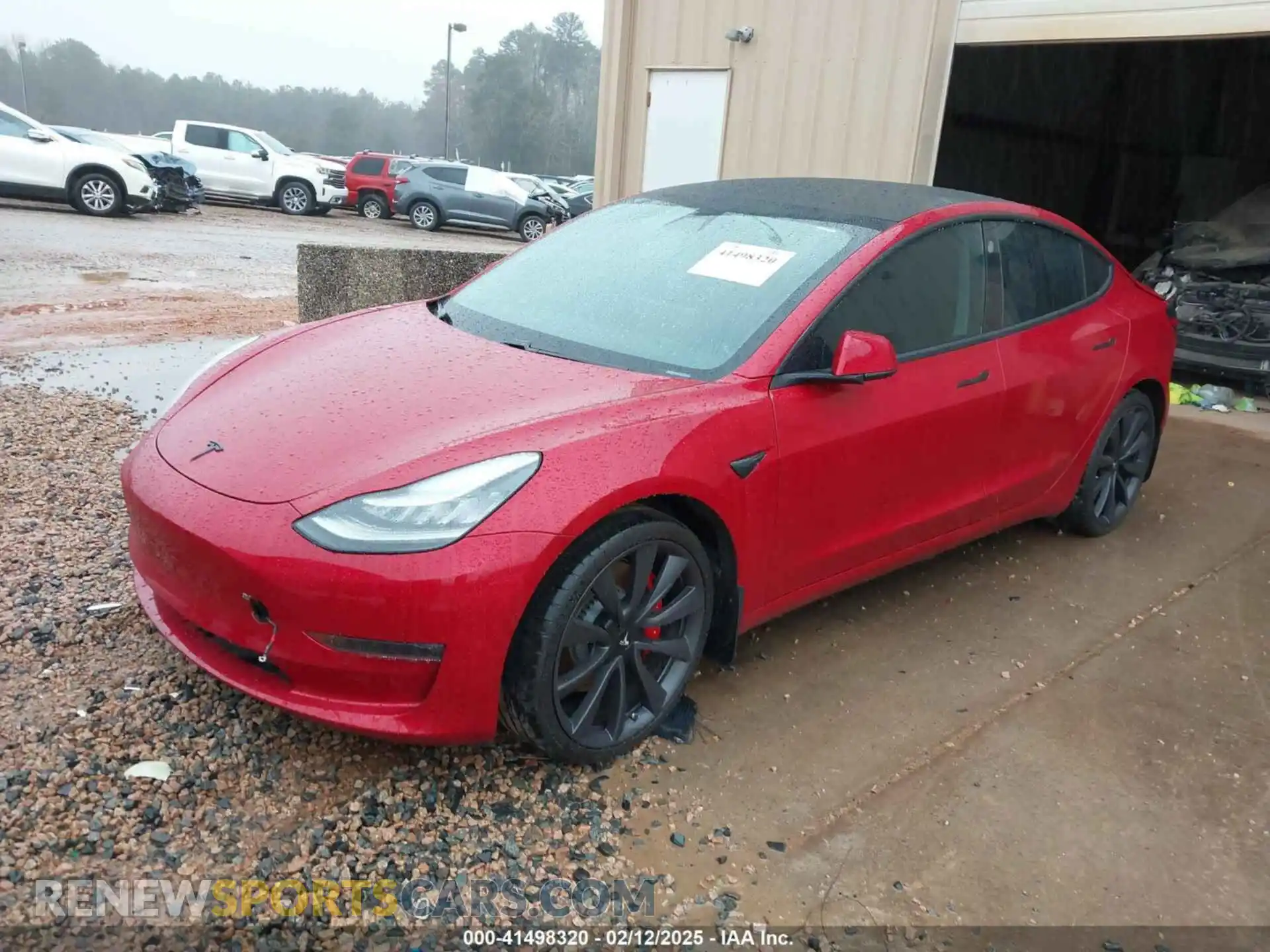 2 Photograph of a damaged car 5YJ3E1EC9LF629771 TESLA MODEL 3 2020