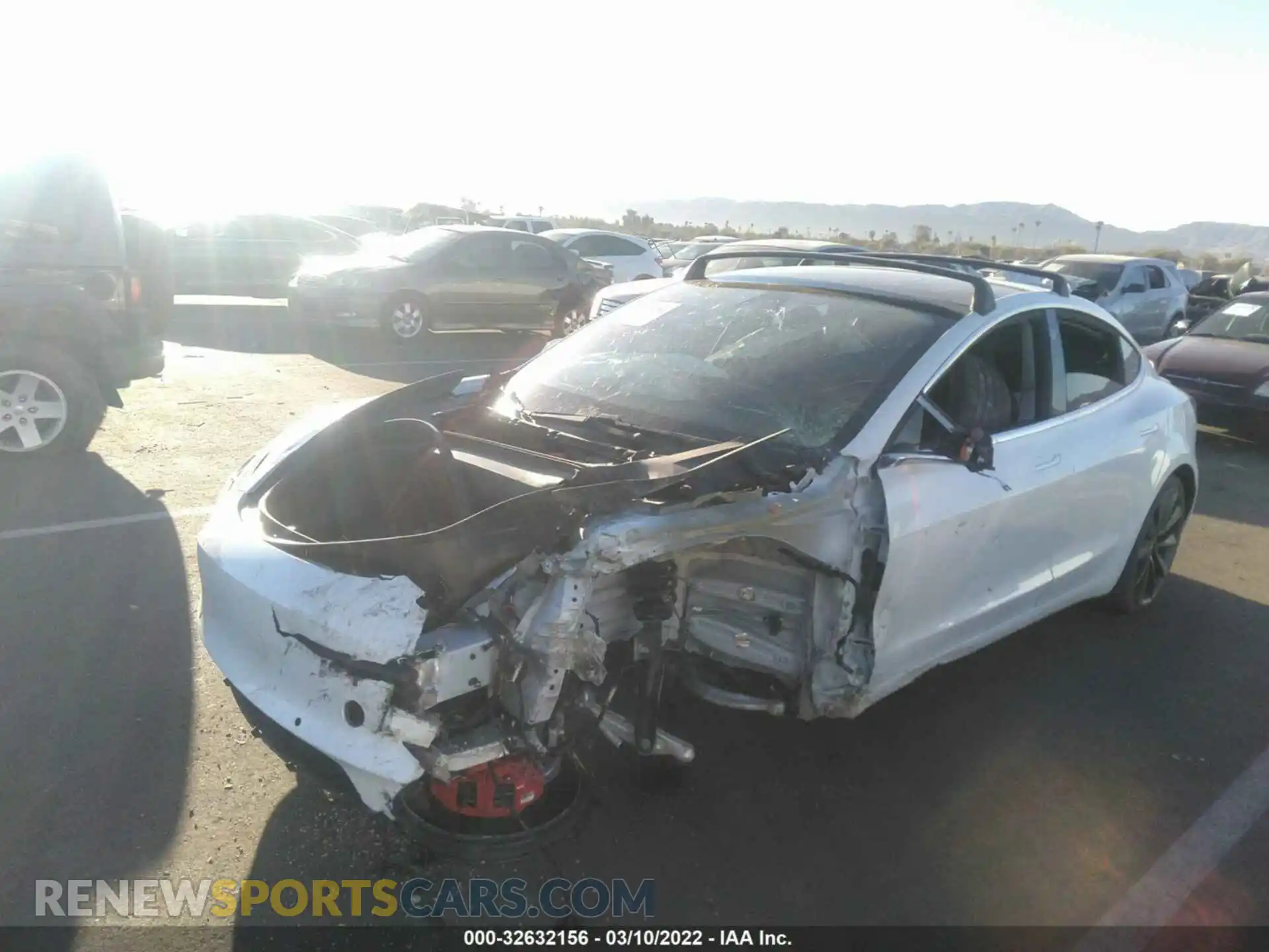 2 Photograph of a damaged car 5YJ3E1EC9LF713198 TESLA MODEL 3 2020