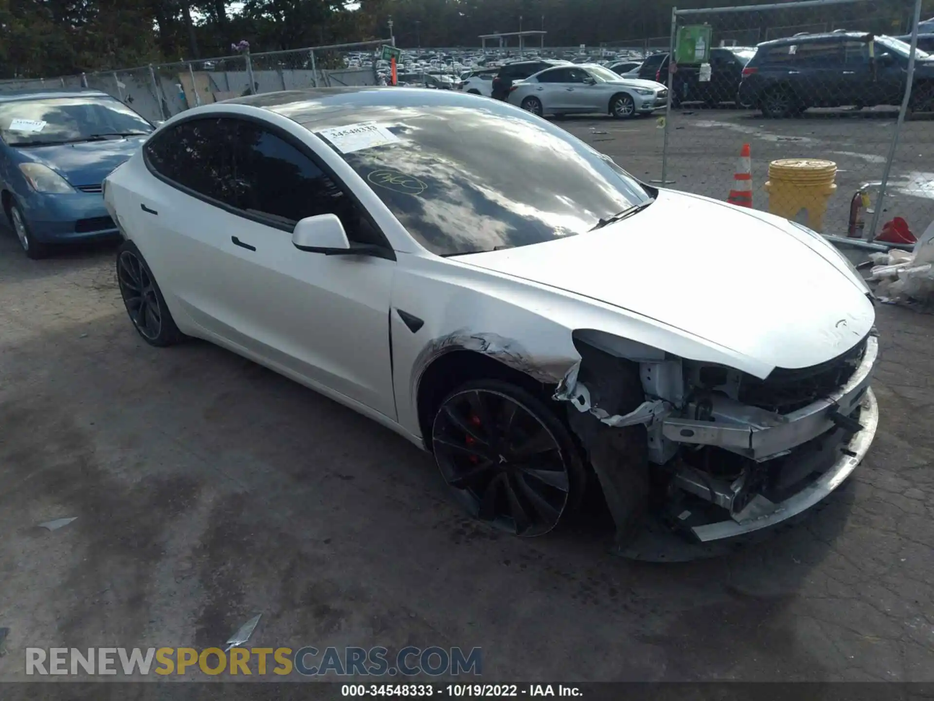 1 fotografías del automóvil dañado 5YJ3E1EC9LF714206 TESLA MODEL 3 2020