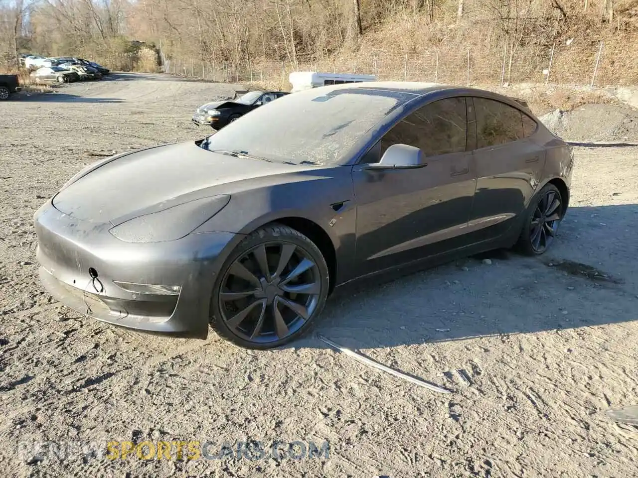 1 Photograph of a damaged car 5YJ3E1EC9LF742555 TESLA MODEL 3 2020