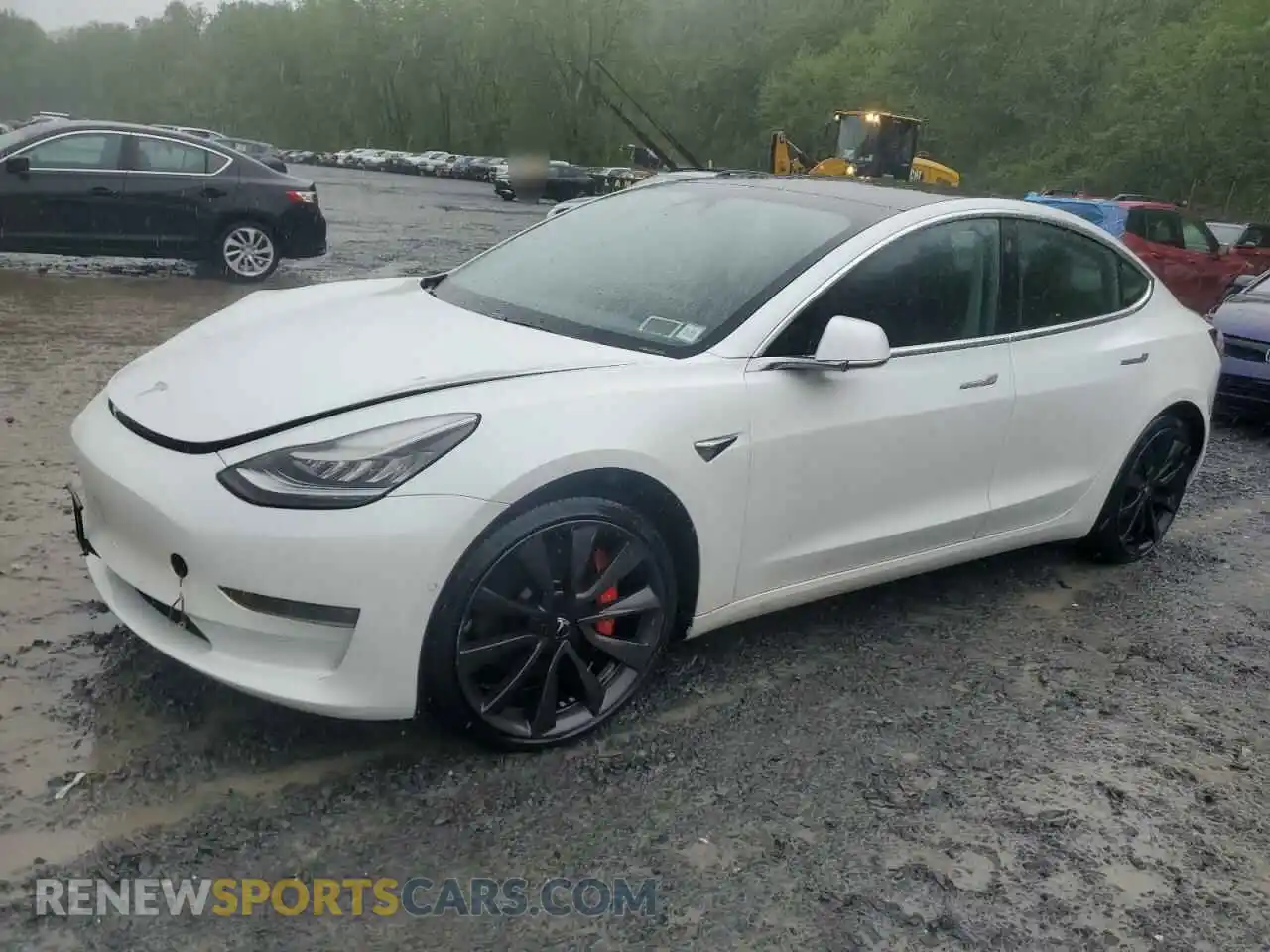 1 Photograph of a damaged car 5YJ3E1EC9LF784594 TESLA MODEL 3 2020