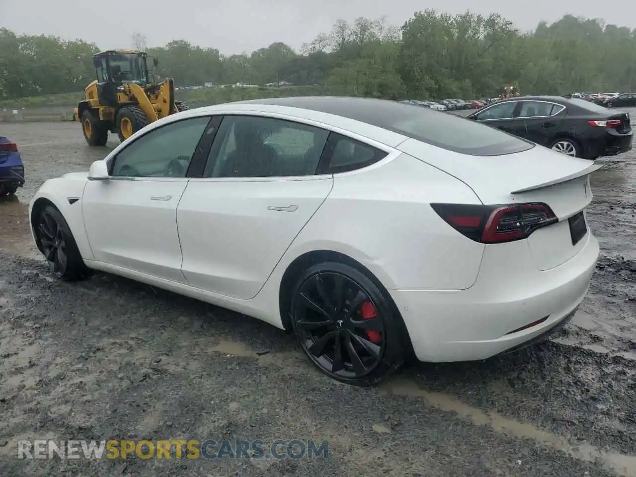 2 Photograph of a damaged car 5YJ3E1EC9LF784594 TESLA MODEL 3 2020