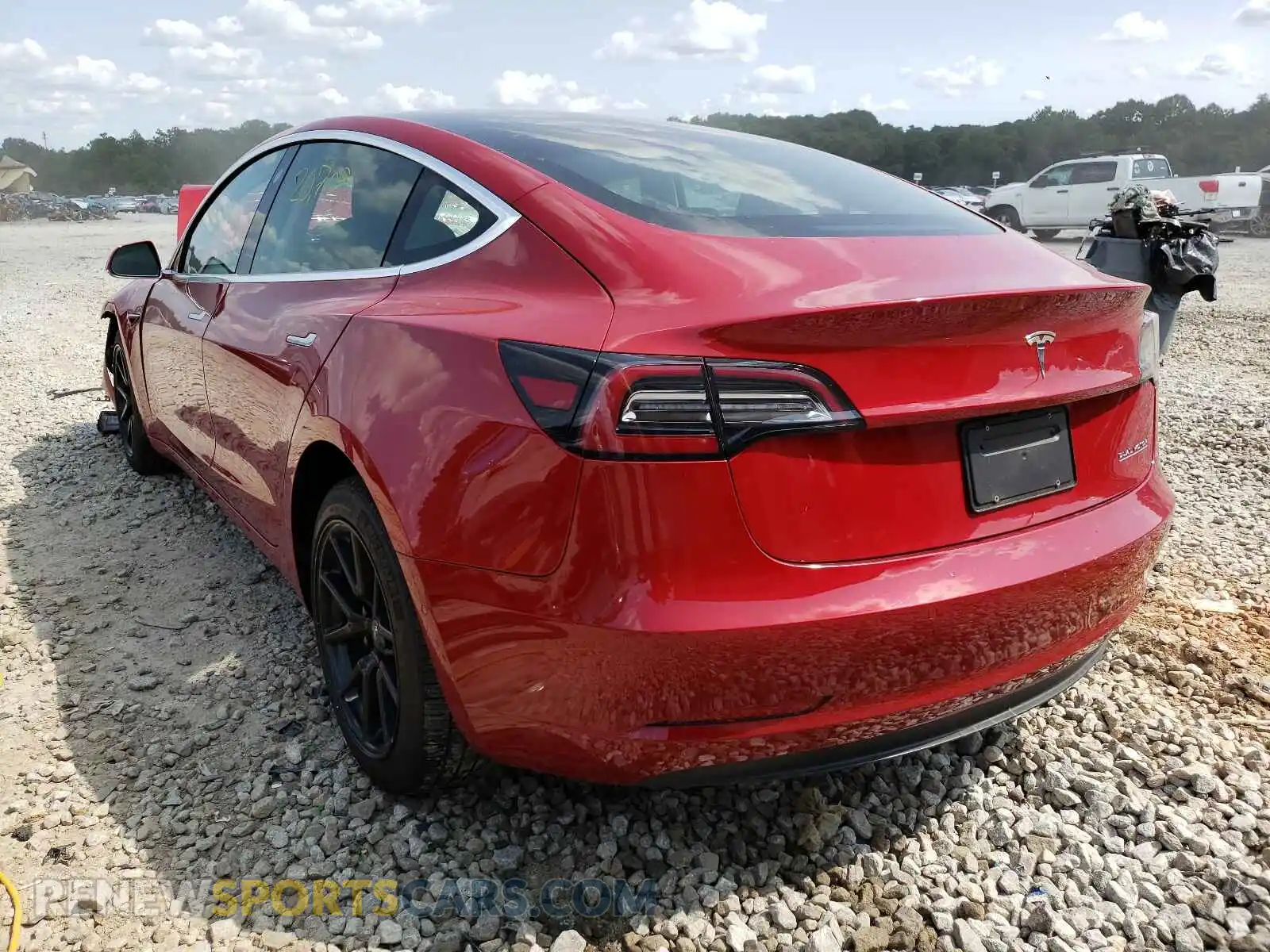 3 fotografías del automóvil dañado 5YJ3E1ECXLF586395 TESLA MODEL 3 2020