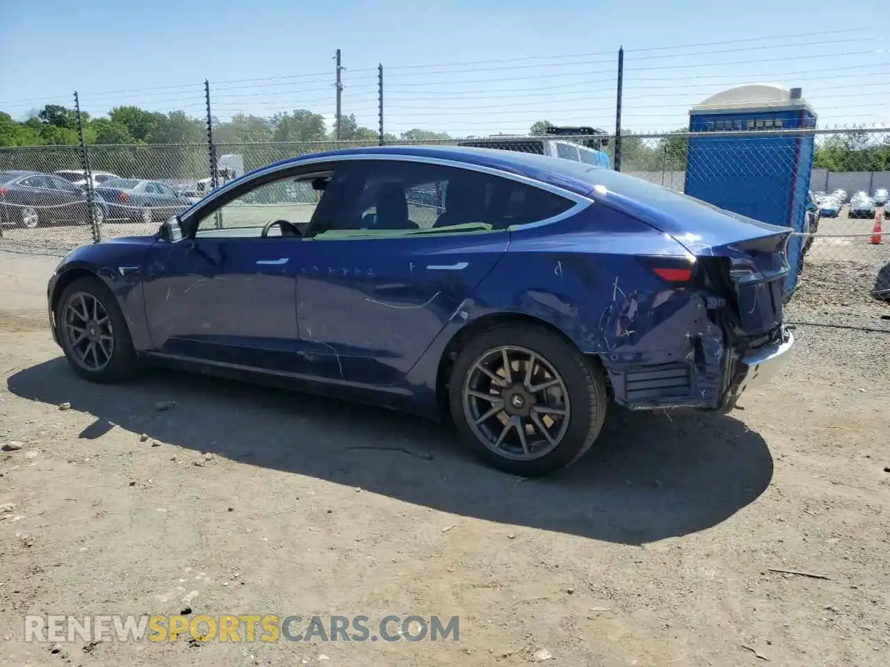 2 Photograph of a damaged car 5YJ3E1ECXLF586560 TESLA MODEL 3 2020