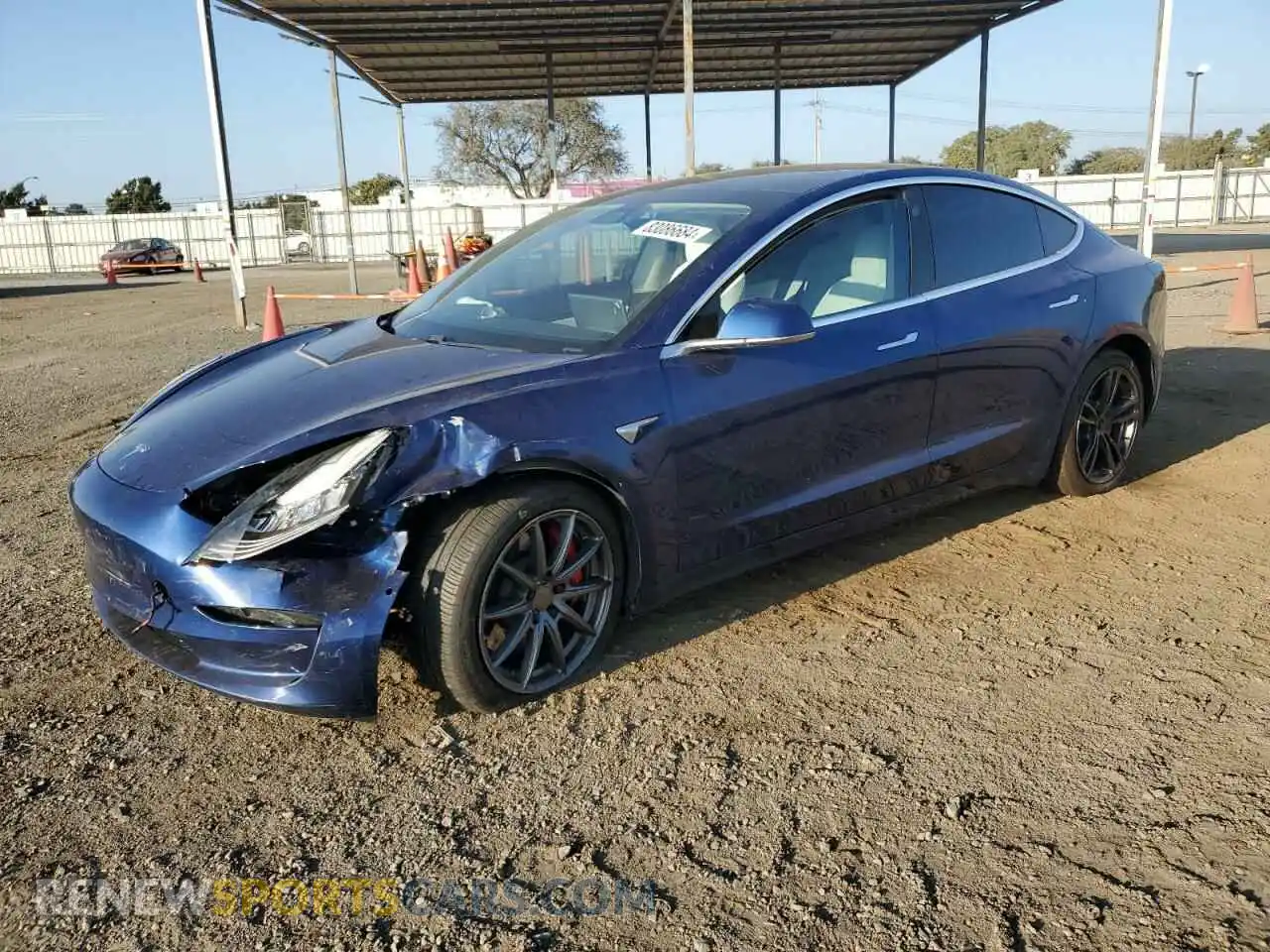 1 Фотография поврежденного автомобиля 5YJ3E1ECXLF624594 TESLA MODEL 3 2020