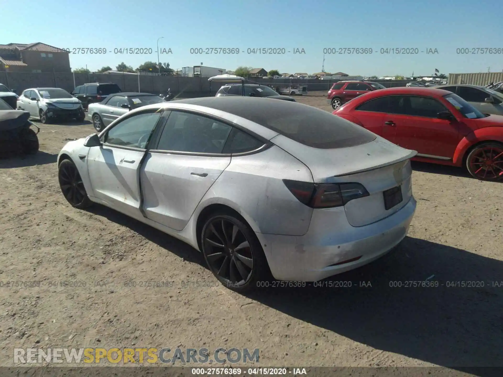 3 Photograph of a damaged car 5YJ3E1ECXLF624899 TESLA MODEL 3 2020