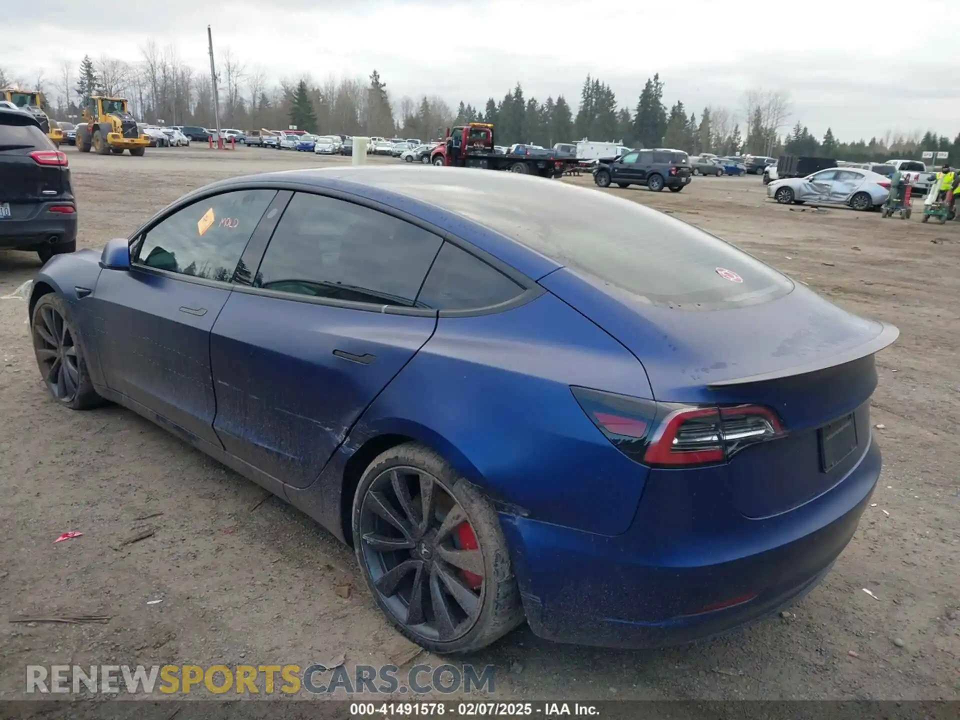 3 Photograph of a damaged car 5YJ3E1ECXLF647079 TESLA MODEL 3 2020