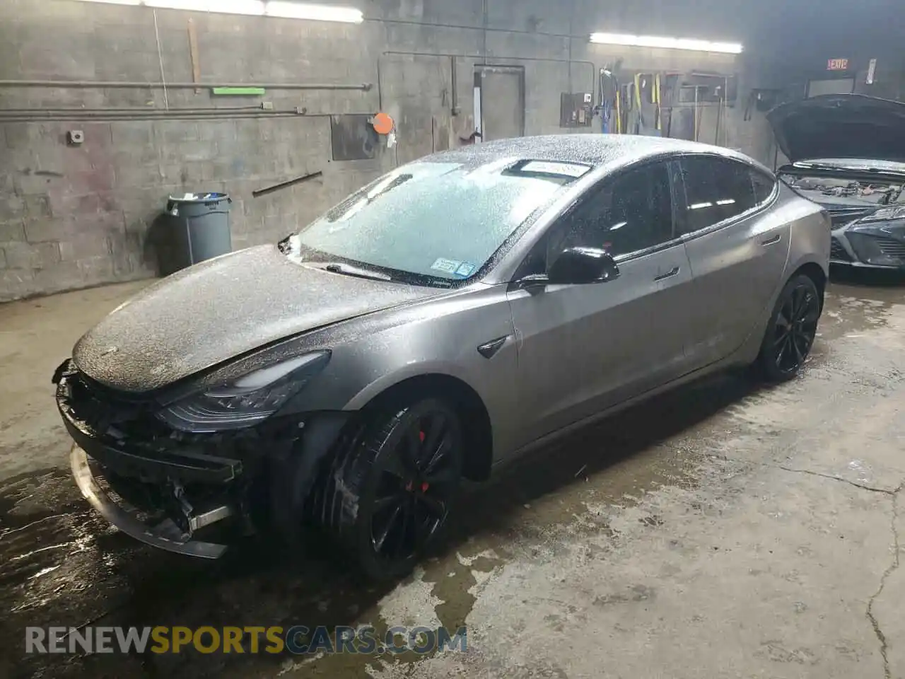 1 Photograph of a damaged car 5YJ3E1ECXLF742399 TESLA MODEL 3 2020